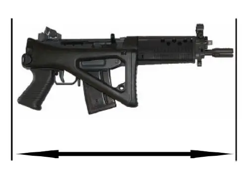 mesure crosse repliée